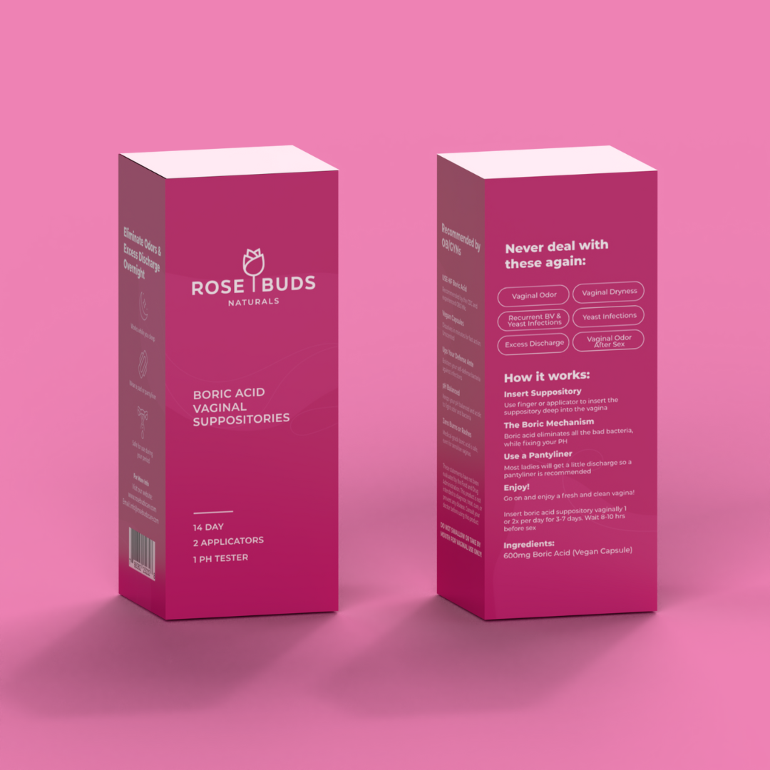 #1 Best Seller Vaginal Suppositories (Boric Acid)