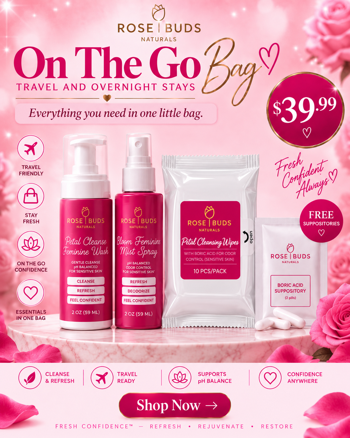 On The Go Bag (Overnight Stays & Travel)